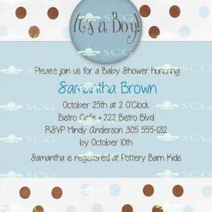 Baby Shower Invitation- It's A Boy!-4..