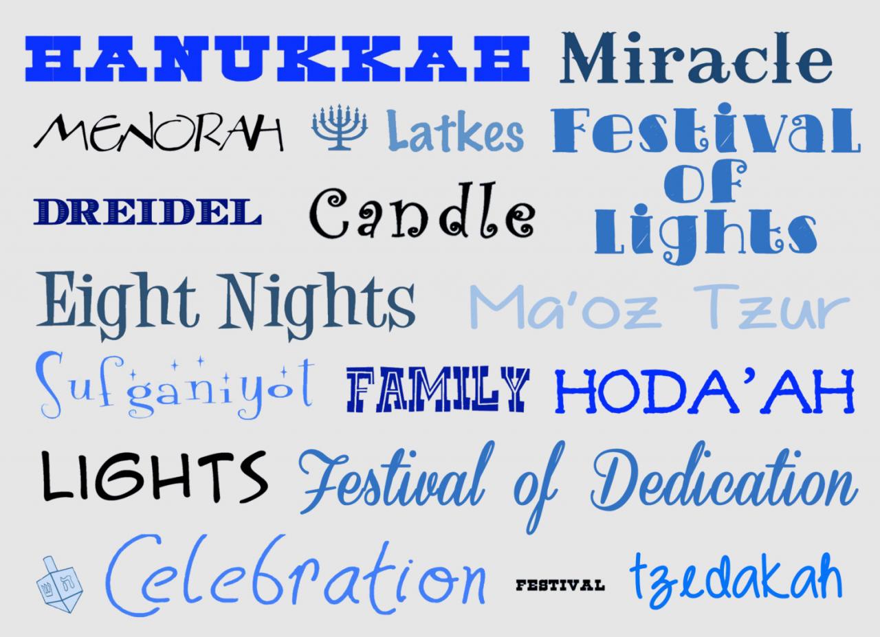 Chanukkah-hanukkah-festival Of Lights-holidays-photo Card- Words Of Faith - 5 X 7 -2 Sided